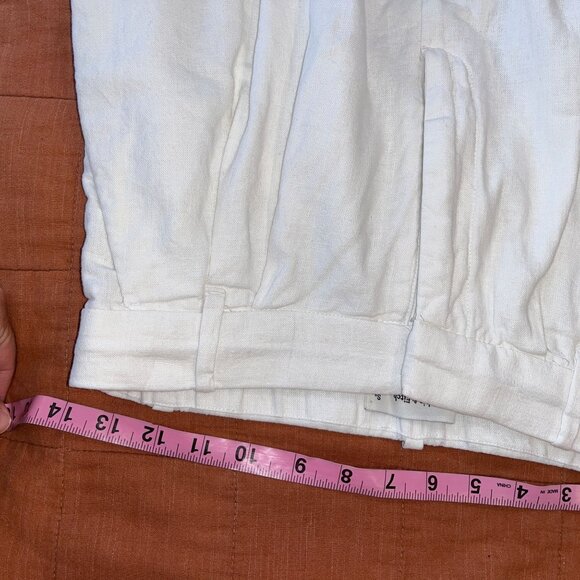 Abercrombie & Fitch Womens White Linen Pants Size S - Picture 7 of 10